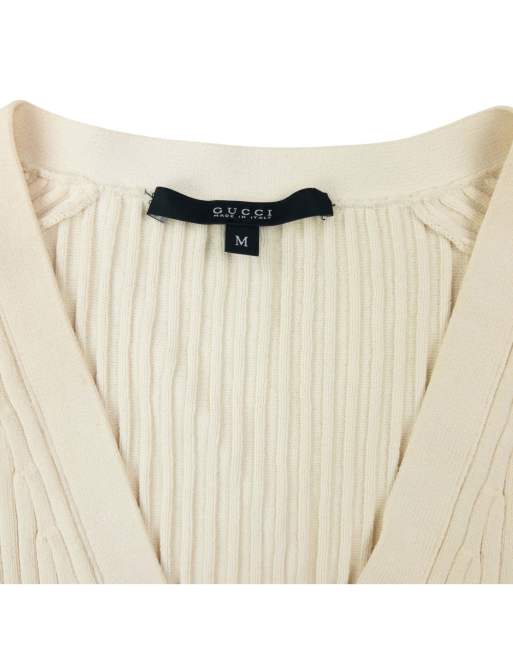 Vintage Gucci 2000s Ribbed Cardigan Size M, 4 of 4