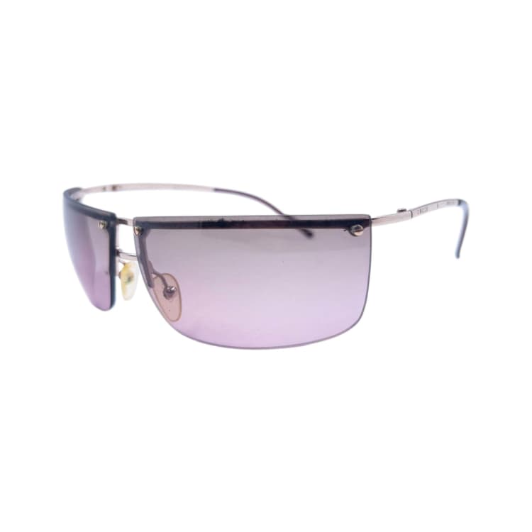 Vintage Gucci 2000s Rimless Sunglasses in Purple | ASOS