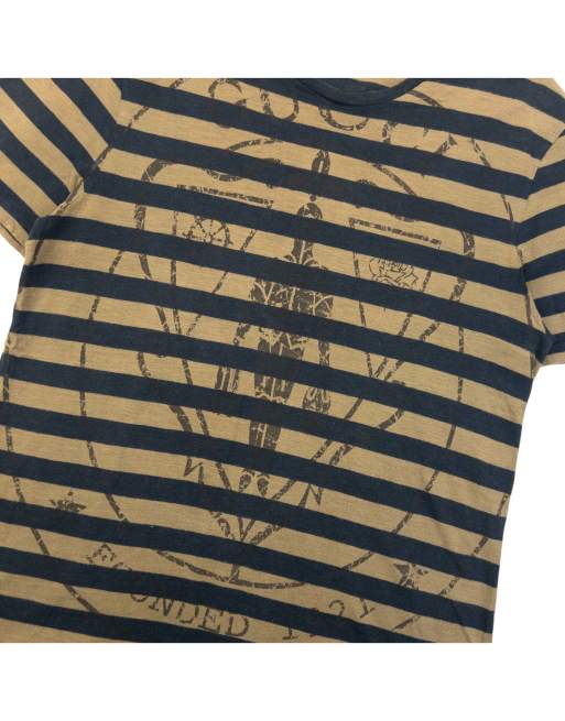 Vintage Gucci 2000s Striped Graphic T Shirt Size L, 4 of 4