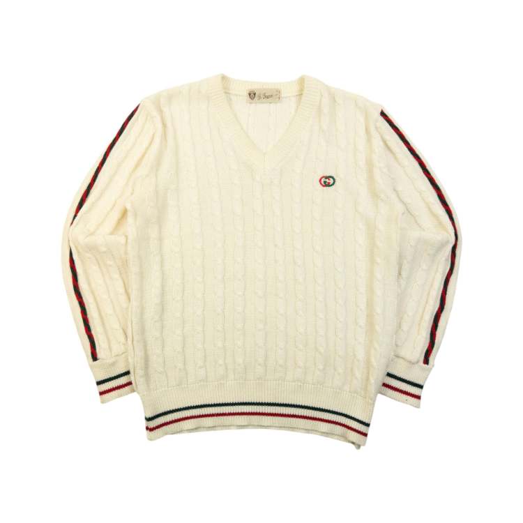 Vintage Gucci 80s Cable Knit Jumper Size M | ASOS