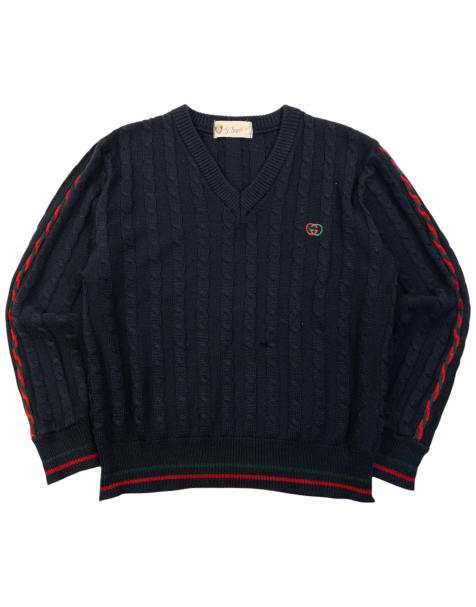 Vintage Gucci 80s Cable Knit Jumper Size S - view 1
