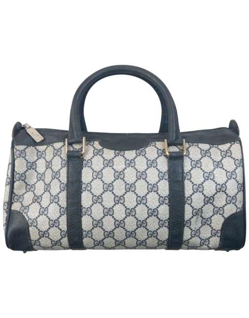 Vintage Gucci 80s Monogram Leather Handbag