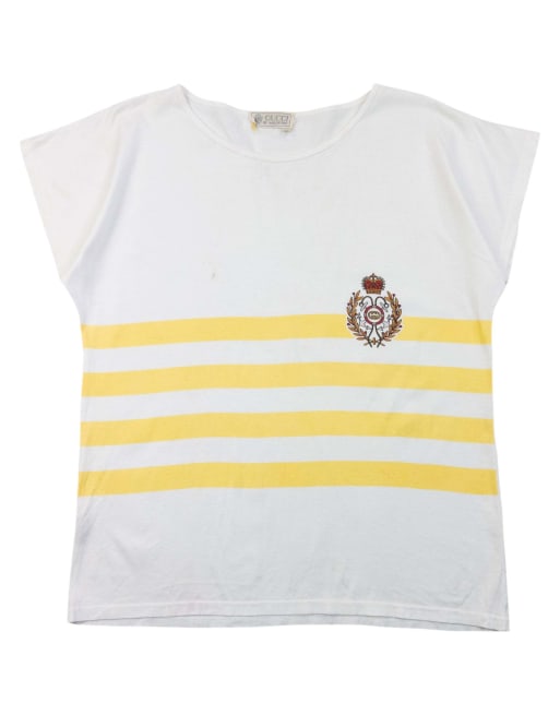 Vintage Gucci 80s Striped T Shirt Size M, 1 of 6