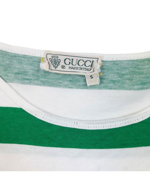 Vintage Gucci 80s Striped T Shirt Size S, 4 of 5