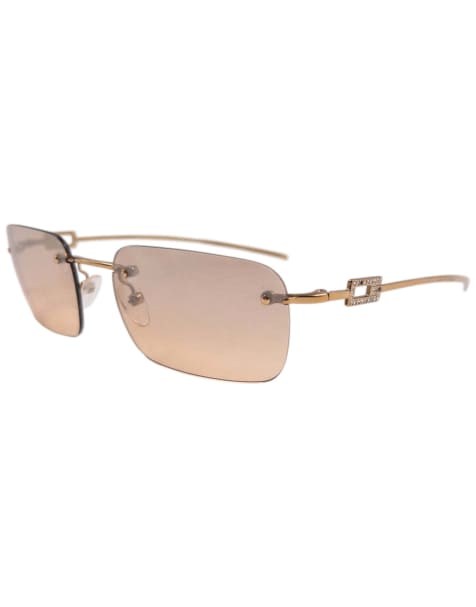 Vintage Gucci 90s By Tom Ford Diamanté Rimless Sunglasses - view 1