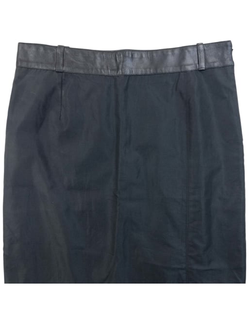 Vintage Gucci 90s By Tom Ford Leather Waist Skirt Size W27, 4 of 4