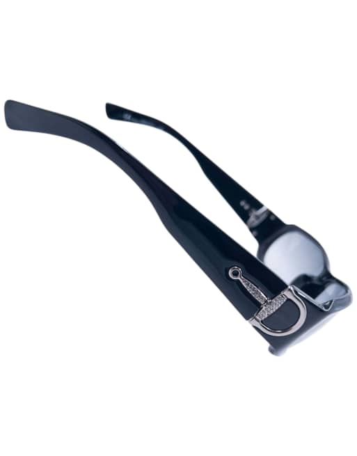 Vintage Gucci 90s Diamante Horse Bit Sunglasses | ASOS
