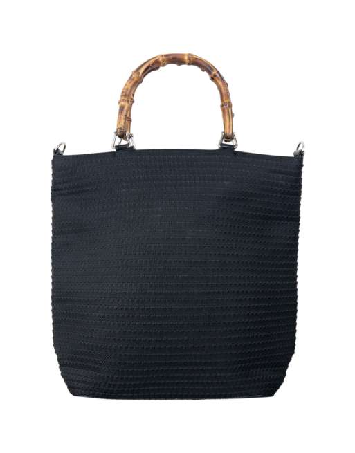 Vintage Gucci Bamboo Handle Handbag in Black