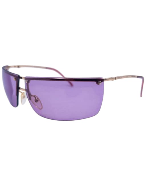 Vintage Gucci By Tom Ford Rimless 90s Sunglasses in Purple