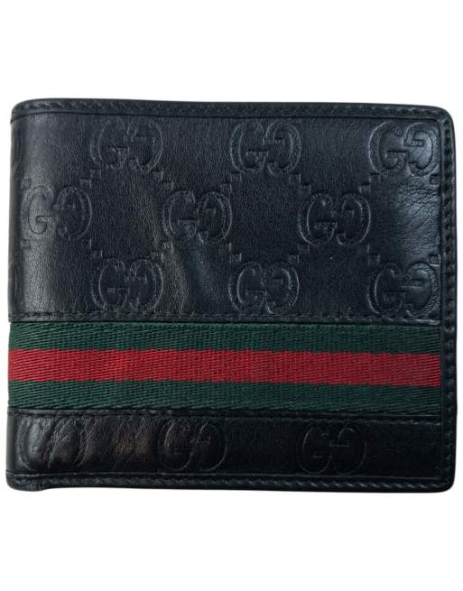 Vintage Gucci Embossed Monogram Leather Wallet
