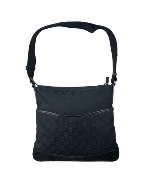 Vintage Gucci Monogram Crossbody Bag in Black - view 1