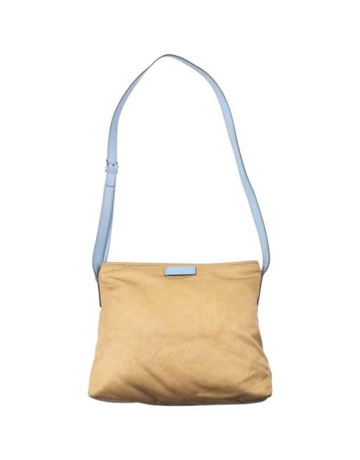 Vintage Gucci Monogram Crossbody Bag in Brown