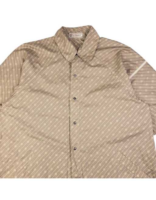 Vintage Gucci monogram packable lightweight jacket size l in beige, 4 of 4