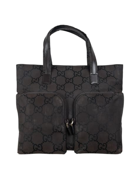 Vintage Gucci monogram shoulder bag brown - view 1