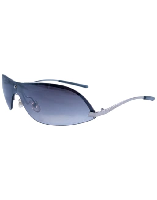 Vintage Gucci rimless sunglasses in silver