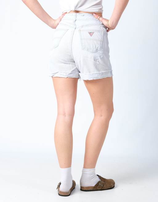 Vintage Guess 29x15 Denim Shorts Light Blue