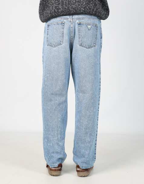 Vintage Guess 36x30 denim jeans in light blue - view 1