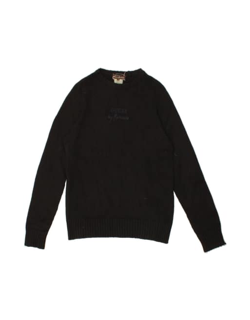 Vintage Guess By Marciano Boat Neck Jumper Sweater Small In Black