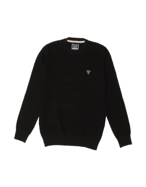 Vintage Guess Crew Neck Jumper Sweater Medium In Black - view 1