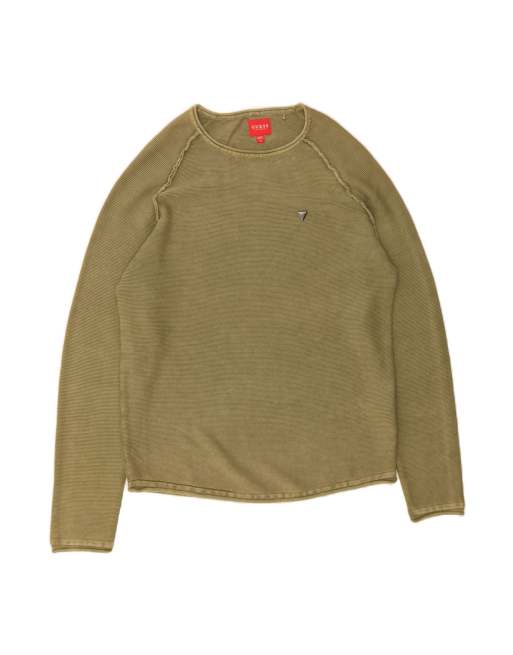 Vintage Guess Crew Neck Jumper Sweater XL In Green