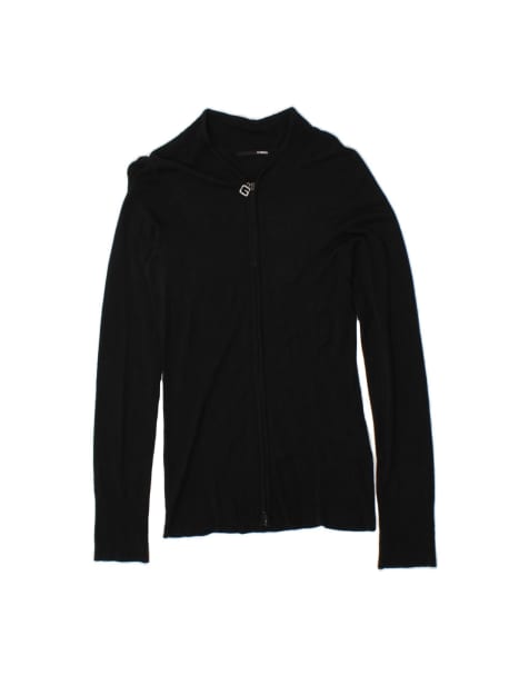 Vintage Guess Graphic Cardigan Sweater UK 16 Large In Black - view 1