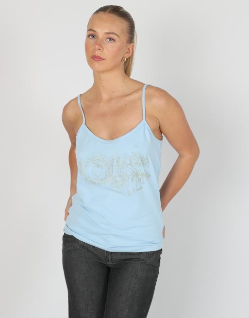 Vintage GUESS Jeans M cami in light blue, 3 of 4