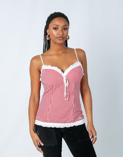 Vintage GUESS Jeans M corset in cream