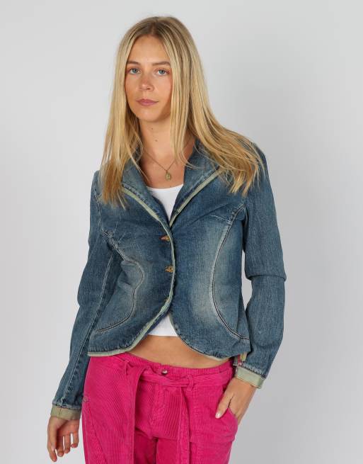 Vintage GUESS Jeans M denim jacket in blue