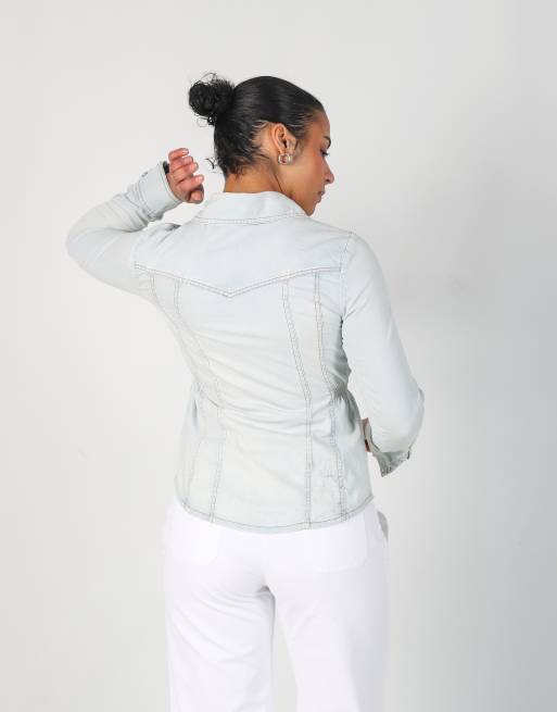 Vintage GUESS Jeans M shirt in light blue, 2 of 4