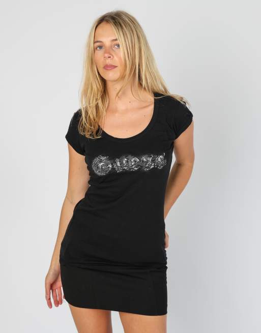Vintage GUESS Jeans S baby tee in black