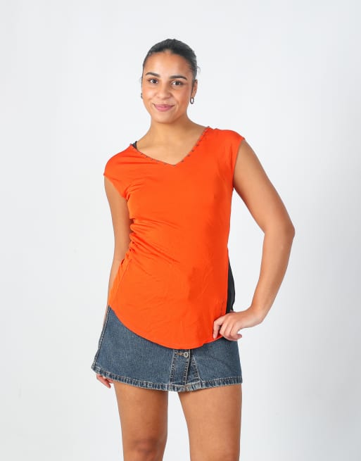 Vintage GUESS Jeans S cami in orange, 3 of 4