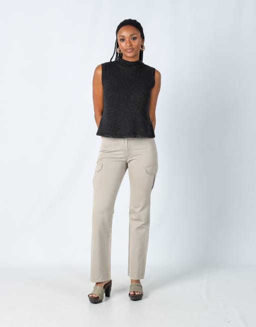 Vintage GUESS Jeans S cargo pants in beige