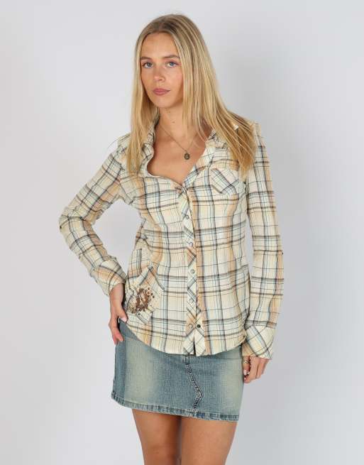 Vintage GUESS Jeans S shirt in multi colured