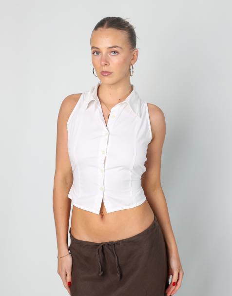 Vintage GUESS Jeans XS shirt in white - view 1