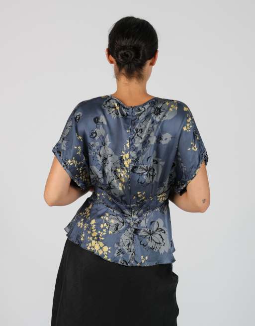 Vintage Guess L blouse in blue, 2 of 4
