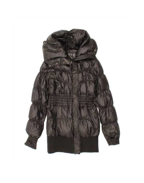 Vintage Guess Padded Coat UK 12 Medium In Black - view 1