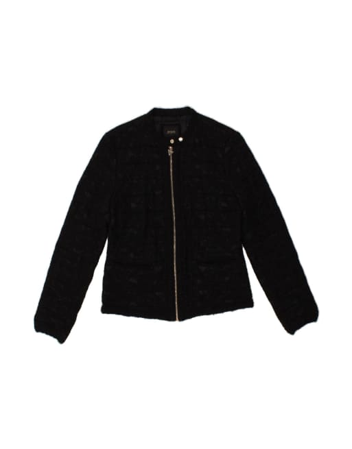 Vintage Guess Padded Jacket UK 14 Medium In Black