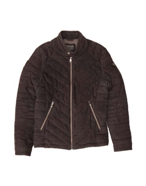 Vintage Guess Padded Jacket UK 36 Small In Grey - view 1