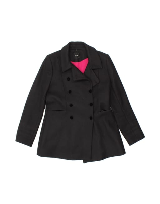 Vintage Guess Pea Coat UK 14 Medium In Black