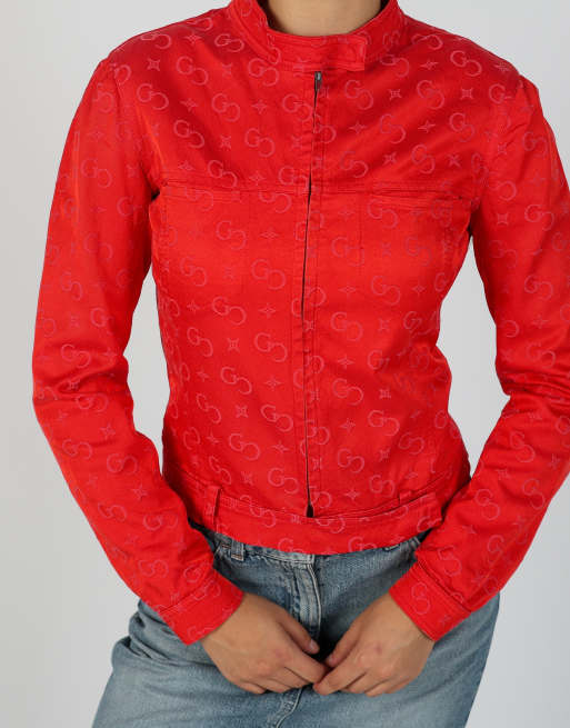 Vintage Guess S light jacket in red, 4 of 4