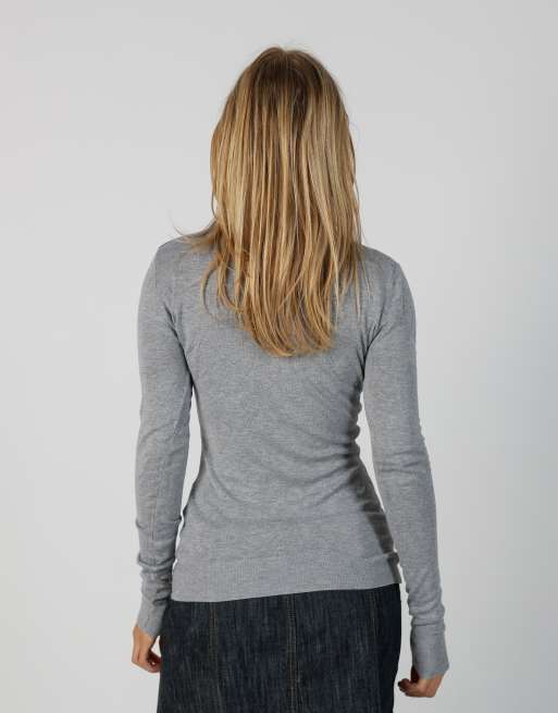 Vintage Guess  S long sleeve top in grey, 2 of 4