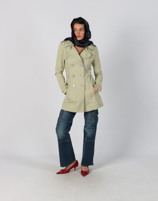 Vintage Guess  S trench coat in beige, 1 of 4