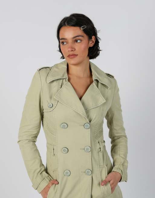 Vintage Guess  S trench coat in beige, 4 of 4