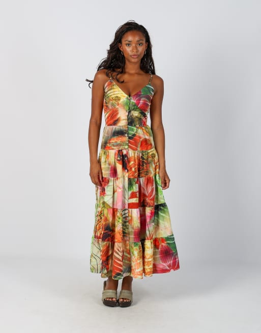 Vintage Guess  S woven maxi dress in multi colured, 1 of 4