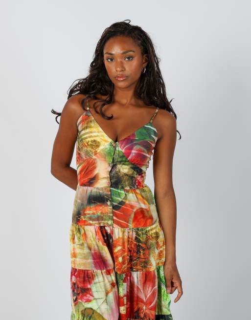 Vintage Guess  S woven maxi dress in multi colured, 2 of 4