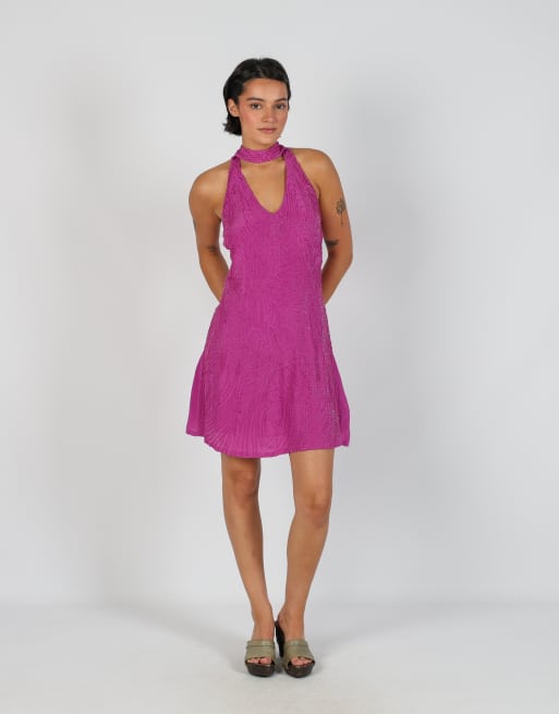 Vintage Guess  S woven mini dress in purple, 1 of 4