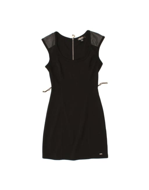 Vintage Guess Sheath Dress UK 8 Small In Black