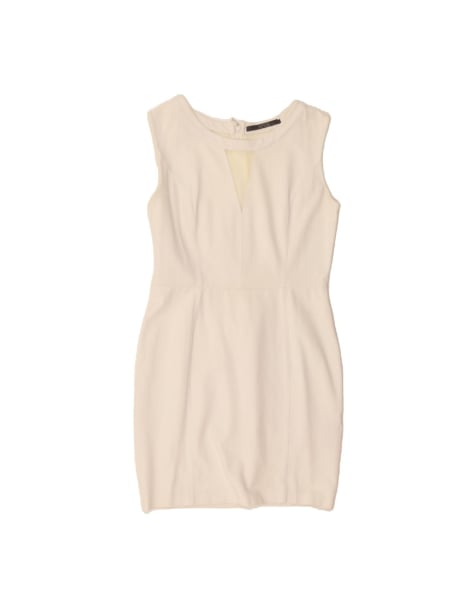 Vintage Guess Sleeveless Bodycon Dress UK 14 Large In White - view 1
