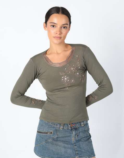 Vintage Gundogan S Woven Top Dark Green - view 1
