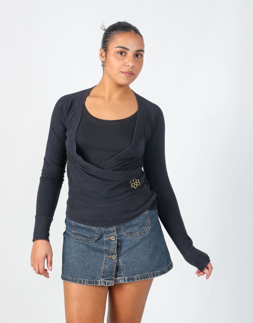 Vintage Guru M long sleeve top in black